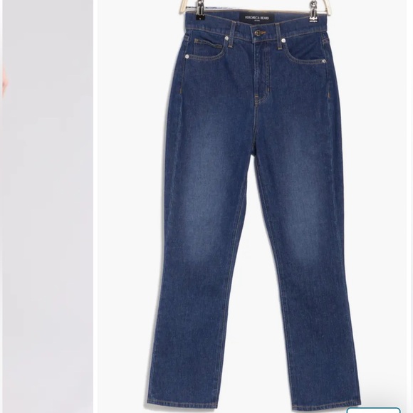 Veronica Beard Carly Crop Kick Flare Jeans NWT Size
 30 Denim 5 pocket style - Picture 9 of 9